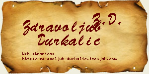 Zdravoljub Durkalić vizit kartica